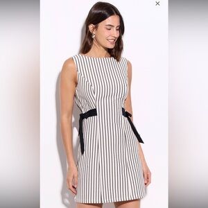 Wild Fable tie  striped black white mini dress nwt sz xl